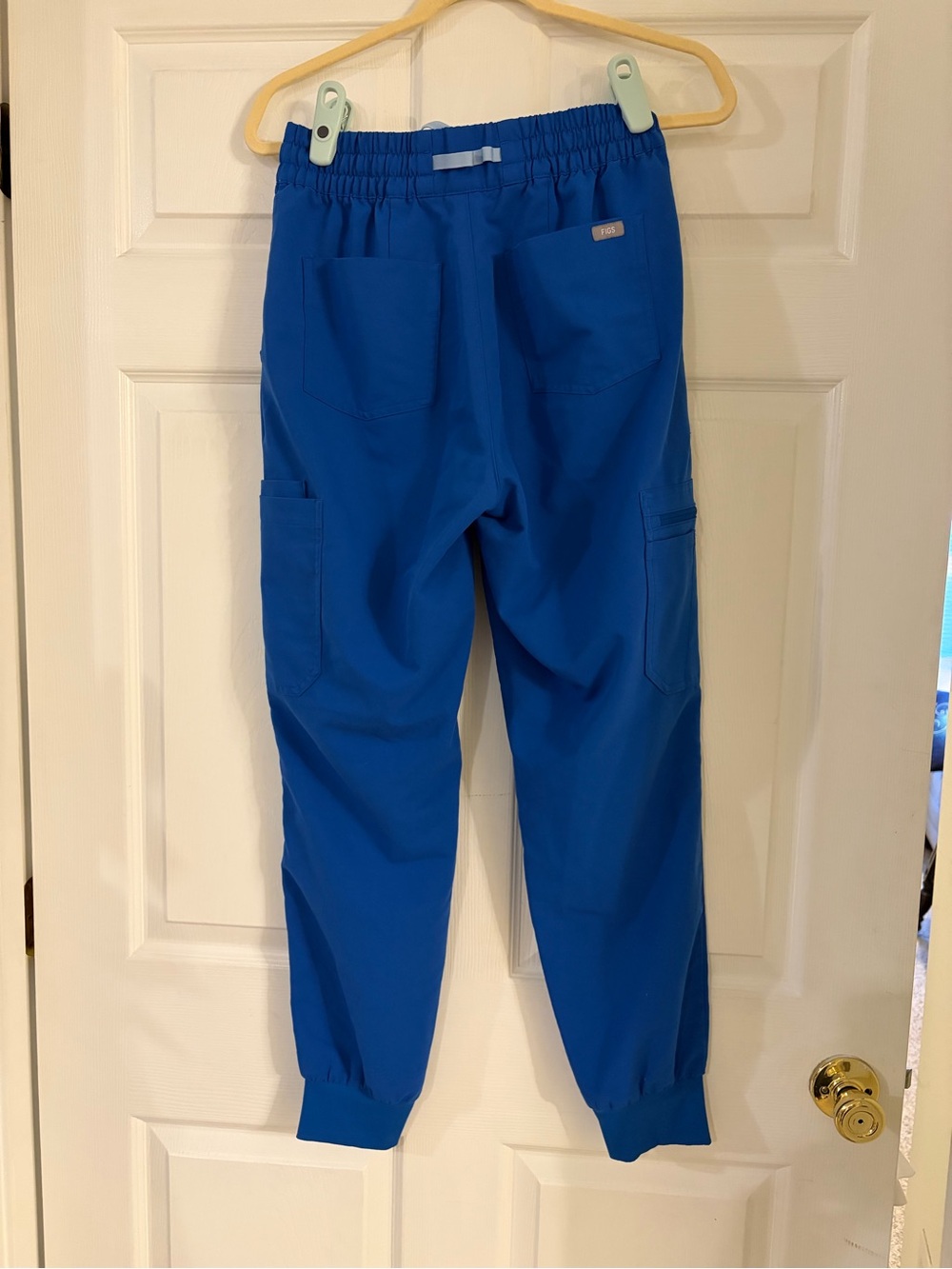 Figs Uman relaxed fit joggers scrub pants women’s small blue po 5620 - Picture 2 of 8
